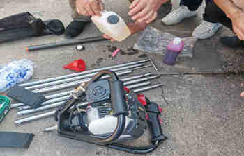 绍尔背包式钻机取样案例