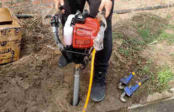 绍尔背包式地质取样钻机进行交付